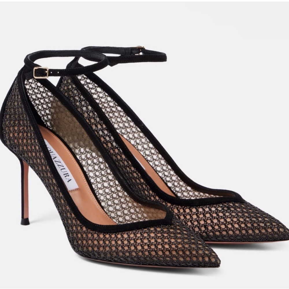 Aquazzura Asha Mesh Pumps